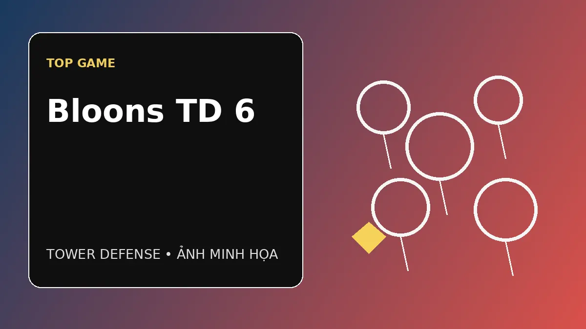 Ảnh minh họa Bloons TD 6 - game thủ thành nhiều tháp và nâng cấp